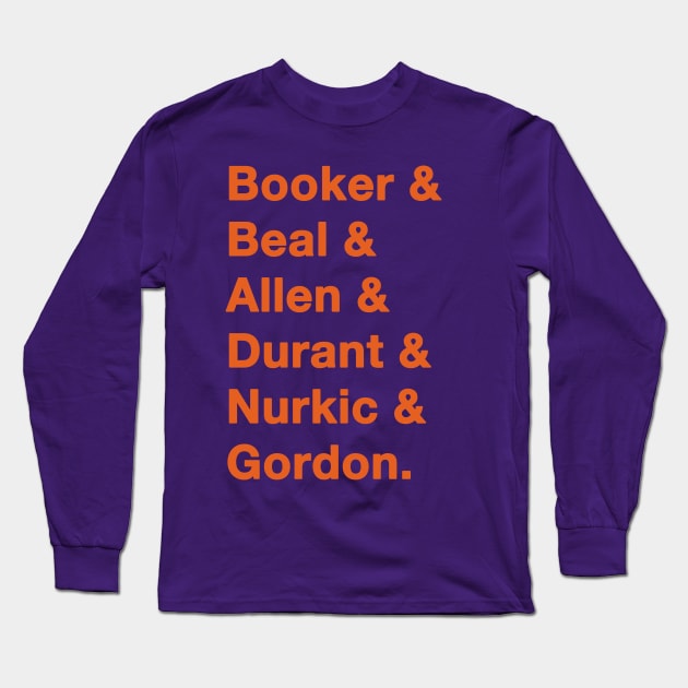 Suns '23-'24 playoff squad Long Sleeve T-Shirt by IdenticalExposure